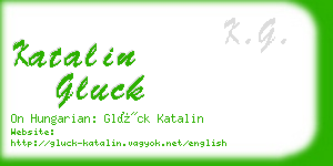 katalin gluck business card